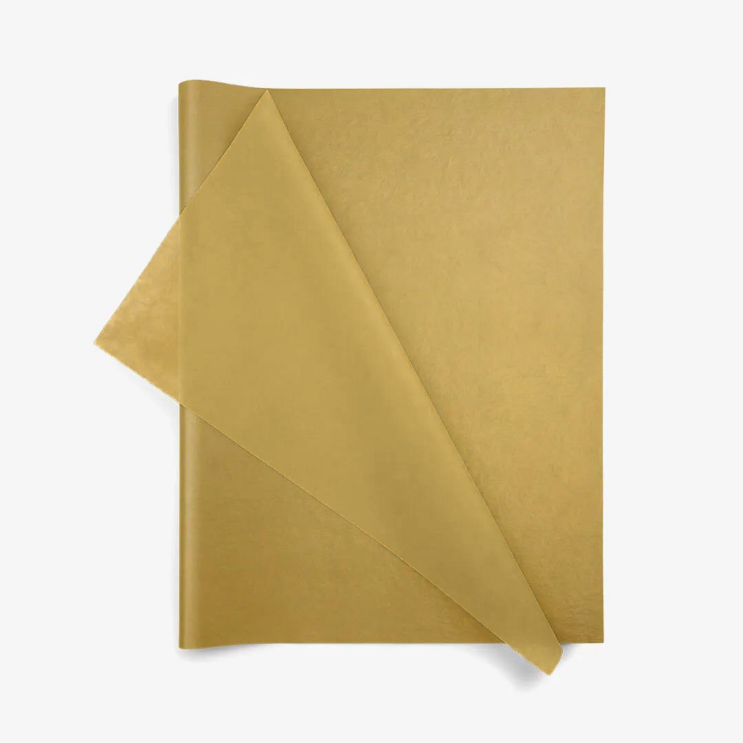 Dubbelzijdig Goud Vloeipapier | 17 Grams | 25x36 cm, 36x50 cm, 50x75 cm - Kadopapier.net