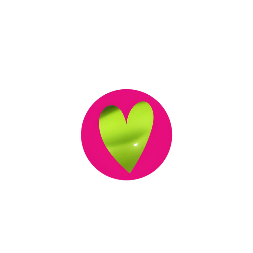 Hart Roze en Metallic Groen - Kadopapier.net