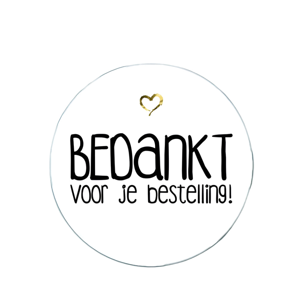 Webshop Etiket Wit XXL - Kadopapier.net