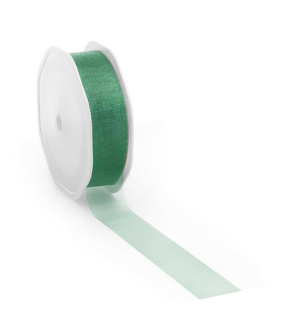 Donkergroen voile lint
