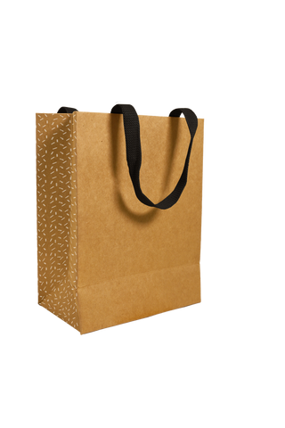 Luxe Papieren tas Kraft Stoffen handvaten