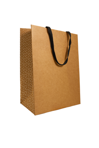 Luxe Papieren tas Kraft Stoffen handvaten