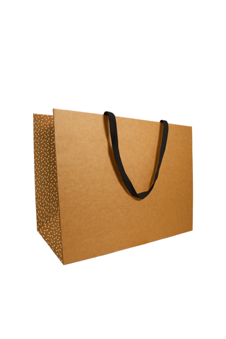 Luxe Papieren tas Kraft Stoffen handvaten