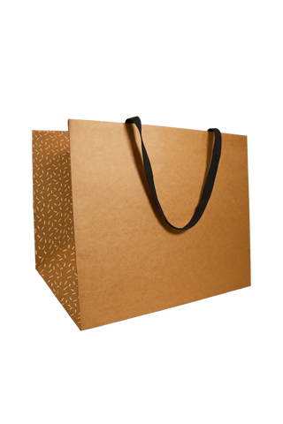 Luxe Papieren tas Kraft Stoffen handvaten