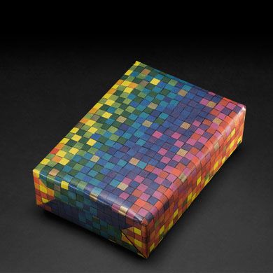 Rainbow Ruitjes Inpakpapier