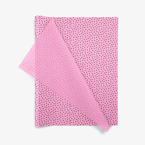 Speckled Raspberry - Vloeipapier - Framboos Roze met Stippendessin - 50,8x76,2cm - 200 Vellen