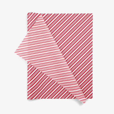 Vloeipapier peppermint stripes – Wit met rode strepen