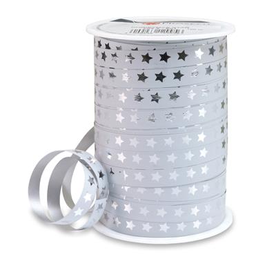 Sterretjes Krullint Wit-Zilver