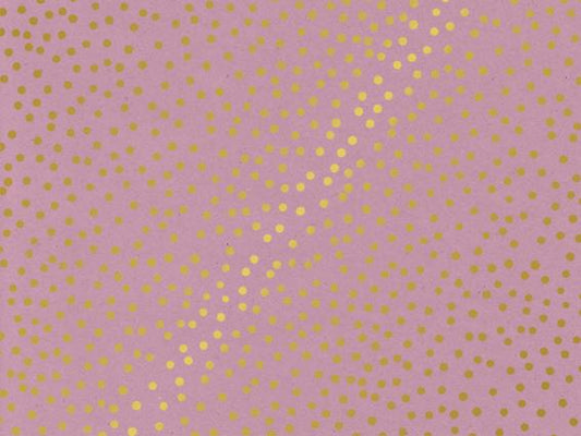 Gold Confetti dots on blush