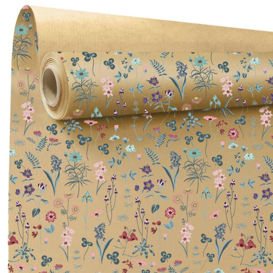 Herbier – Rol inpakpapier – Wilde bloemen patroon
