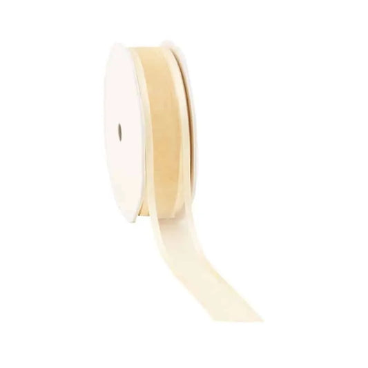 Satin Edge Organzalint Ivoor