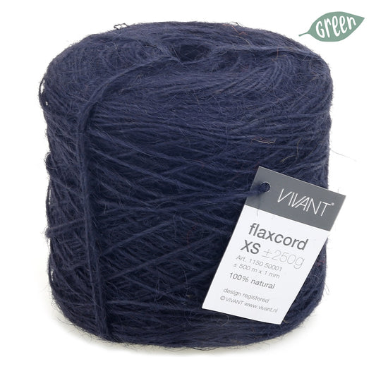 Dun jute touw donker blauw