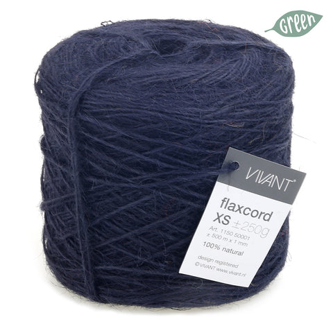 Dun jute touw donker blauw