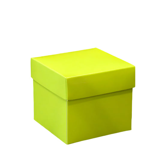Cadeaudoosje Kubus Lime - Kadopapier.net
