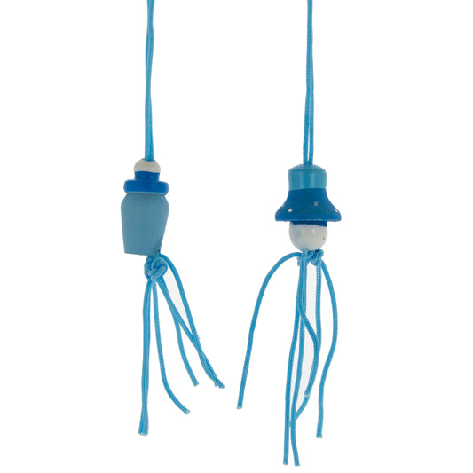 Gelukshanger Babyflesje + Speentje Licht Blauw