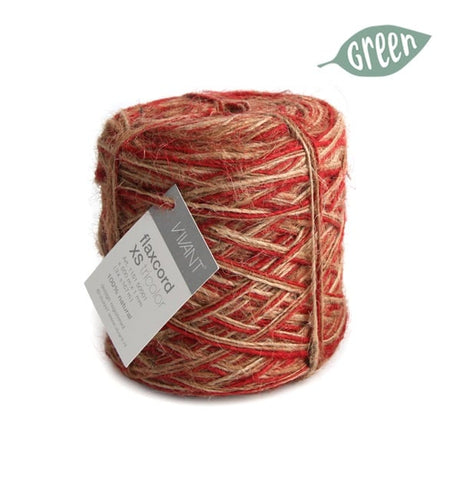 Jute touw tricolor rood