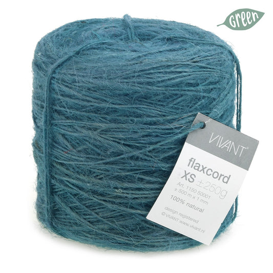 Dun jute touw turquoise