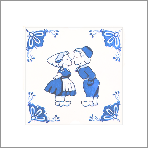 Sluitzegel – delfts blauw – Kusje