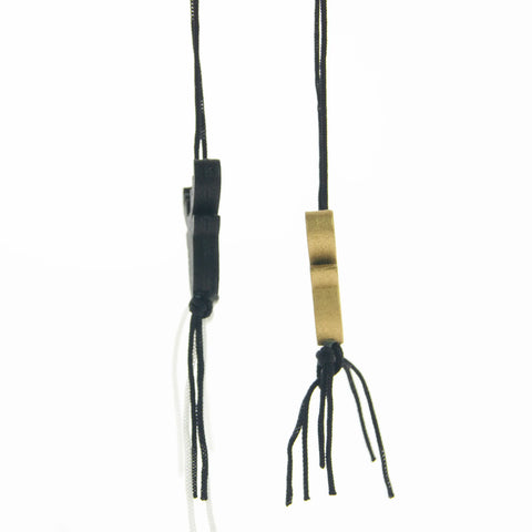 Gelukshanger Rendier Zwart Goud > 25x25 mm | 100 Stuks