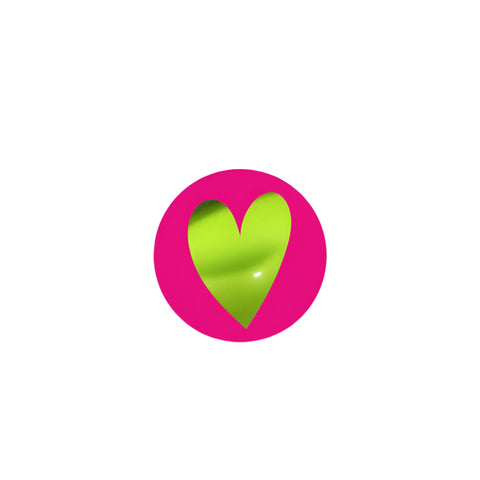 Hart Roze en Metallic Groen - Kadopapier.net