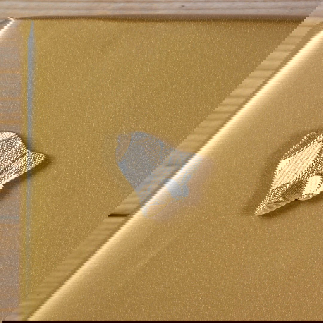 Kerst plakdeco Gouden Bel - Kadopapier.net