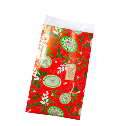 Kerstzakje Mistletoe - Kadopapier.net