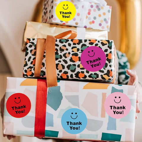 Sluitsticker Thank you smiley