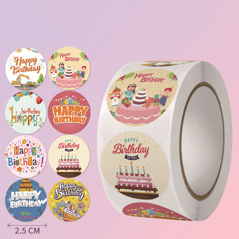 Sluitsticker Happy Birthday