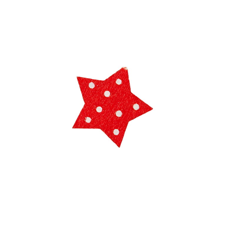 Plakdecoratie Ster Rood - Kadopapier.net