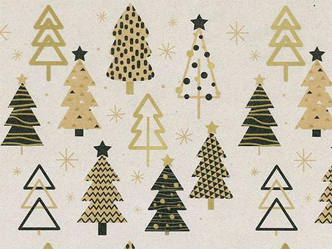 Bruin Kraft Kerst Inpakpapier