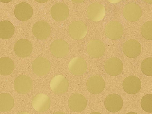 Vellen Inpakpapier Big Dots Gold