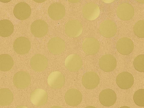Vellen Inpakpapier Big Dots Gold