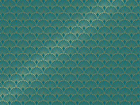 Vellen Inpakpapier Victoria Petrol