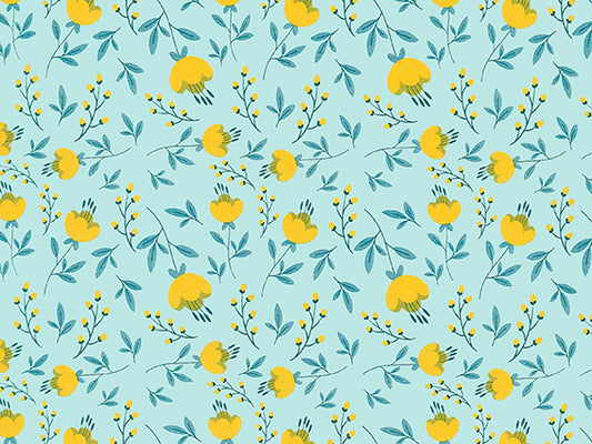 Vellen Inpakpapier Lily of the Valley Green