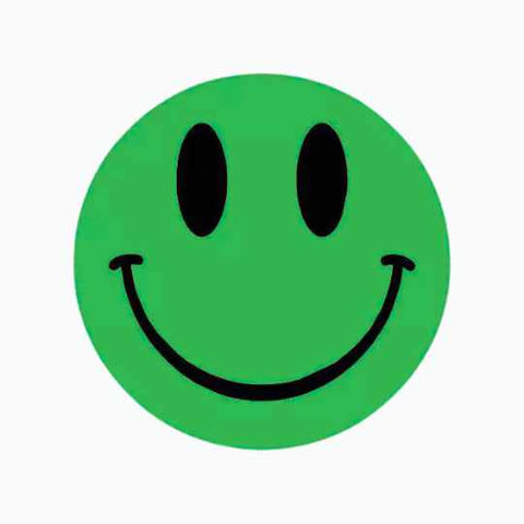 Wensetiket Smiley mix kleuren -Sticker-Etiket