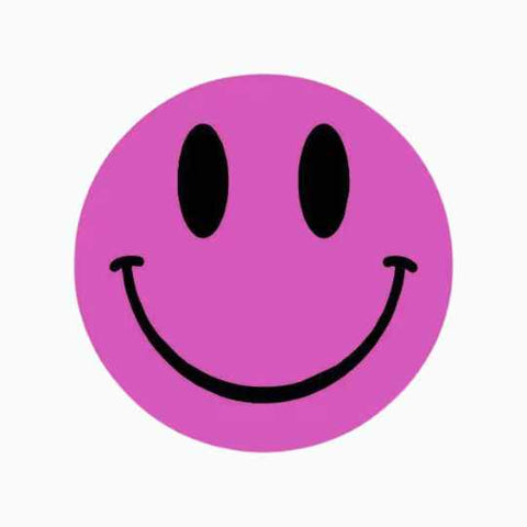 Wensetiket Smiley mix kleuren -Sticker-Etiket