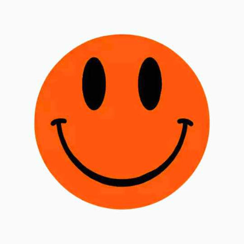Wensetiket Smiley mix kleuren -Sticker-Etiket