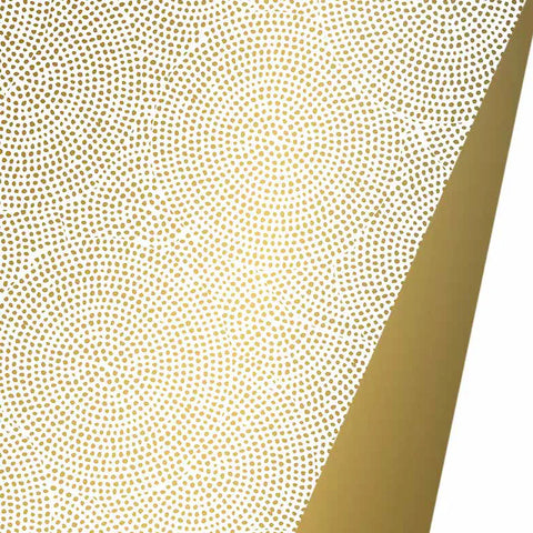 Inpakpapier Spirograph goud