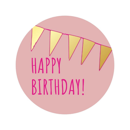 Happy Birthday Roze/Goud