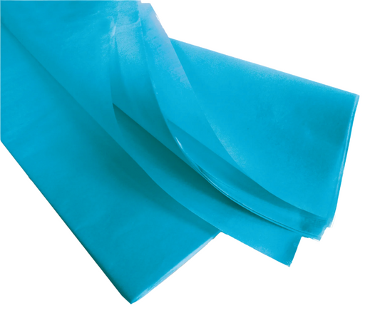 Turquoise Vloeipapier - Kadopapier.net