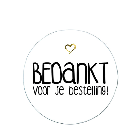 Webshop Etiket Wit XXL - Kadopapier.net