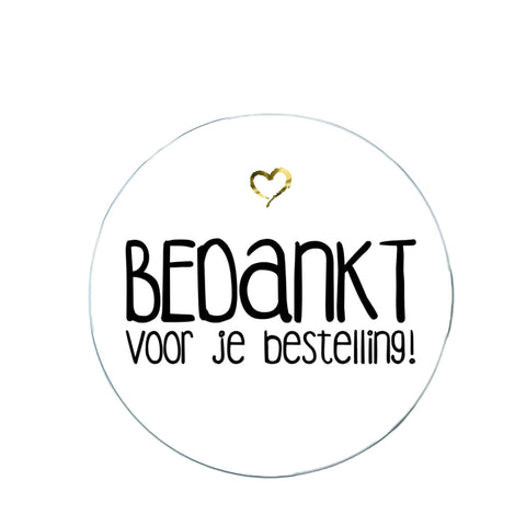 Webshop Etiket Wit XXL - Kadopapier.net