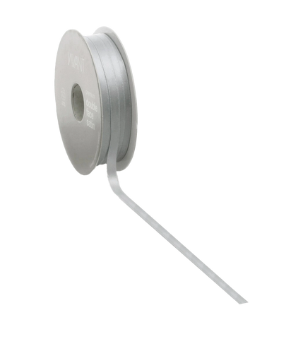 Zilvergrijs Satijnlint 3mm - 38mm, 25-50m - Kadopapier.net