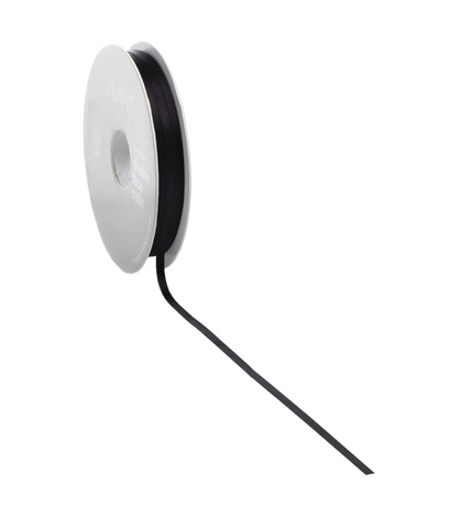 Zwart Satijnlint - 3, 6mm / 50m & 10, 15, 25, 38mm / 25m - Kadopapier.net