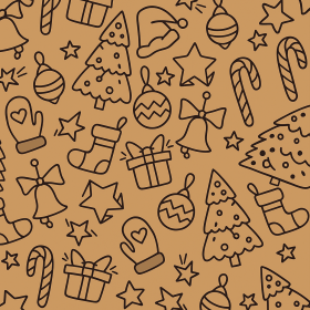 Christmas trees and socks Kerst Inpakpapier