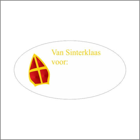 Sint Wensetiketten Hoogglanzend