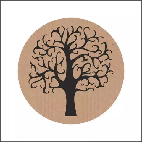 Kraft wensetiket Boom -Sticker-Etiket